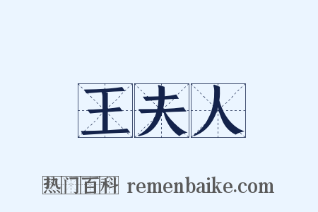 王夫人是什么意思的图片